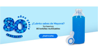 Mayoral sortea 80 botellas reutilizables Mayoral sortea 80 botellas reutilizables