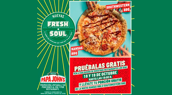 Pizzas Papa John's gratis