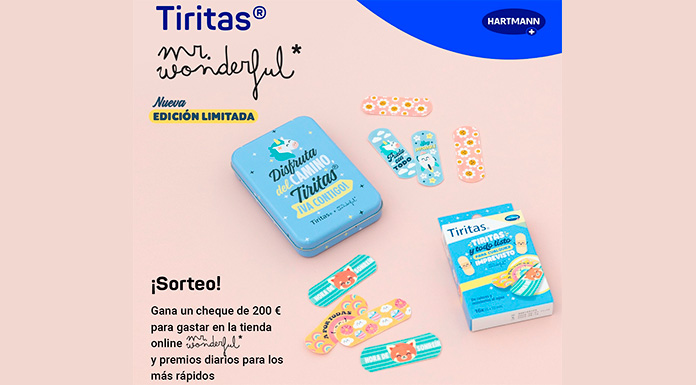 Sorteo de 200 euros en Mr. Wonderful y Tiritas