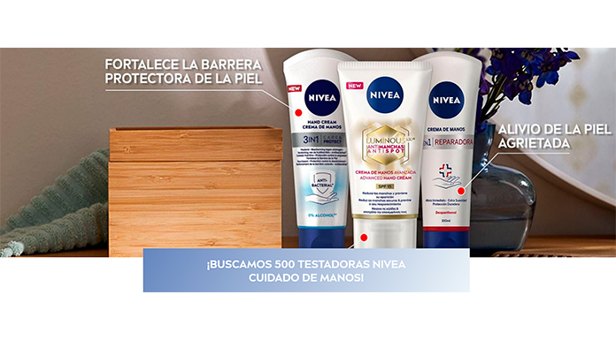 Buscan 500 testadoras de Nivea Cuidado de Manos