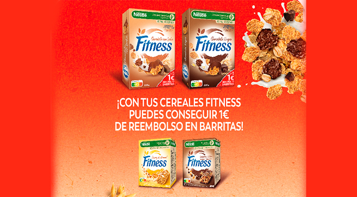 Consigue un cupón descuento de 1 € en barritas Fitness