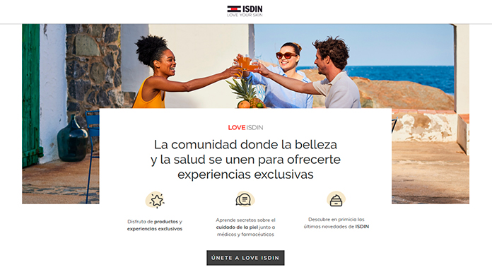 Disfruta de experiencias con Love Isdin