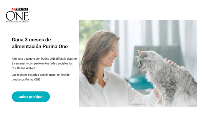 Gana 3 meses de alimentación Purina One