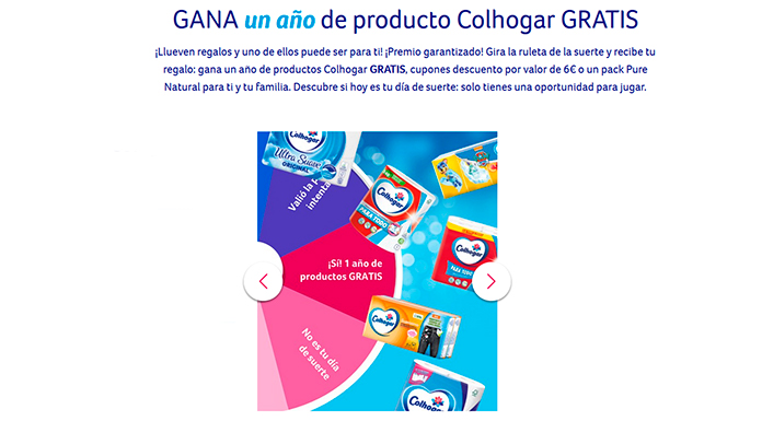 Gana un año de producto Colhogar gratis