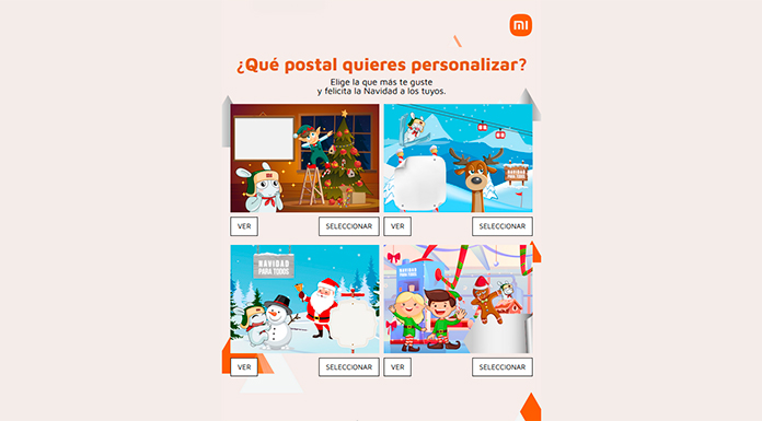 Postal personalizada con Xiaomi