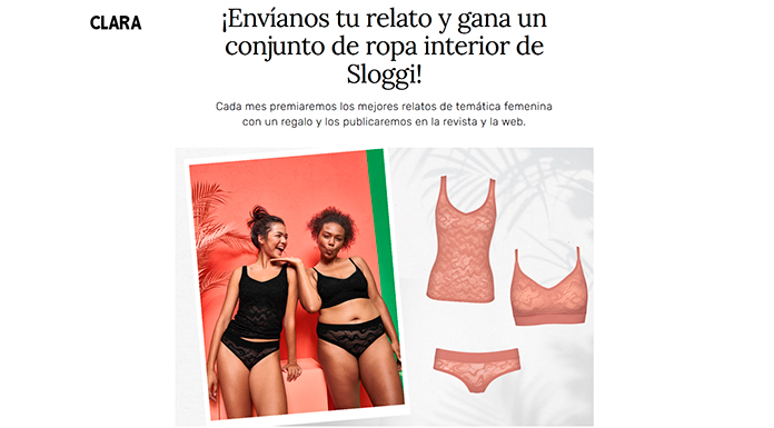 Gana ropa interior de Sloggi con Clara