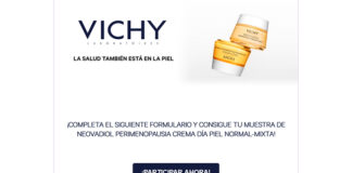 Muestras gratis de Neovadiol Vichy Muestras gratis de Neovadiol Vichy