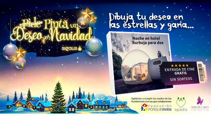 Pinta un deseo por Navidad con Sigaus