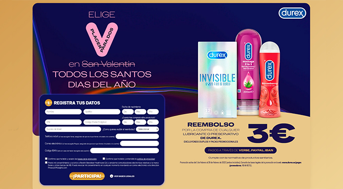 Promoción de reembolso Durex