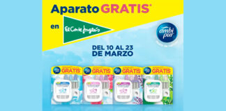 Consigue un aparato gratis de Ambipur en El Corte Inglés Consigue un aparato gratis de Ambipur en El Corte Inglés