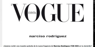 Muestras Gratis de la nueva fragancia de Narciso Rodríguez For Her Muestras Gratis de la nueva fragancia de Narciso Rodríguez For Her