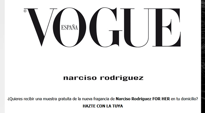 Muestras Gratis de la nueva fragancia de Narciso Rodríguez For Her