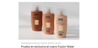Muestras Gratis del nuevo Fusion Water Color de Isdin Muestras Gratis del nuevo Fusion Water Color de Isdin