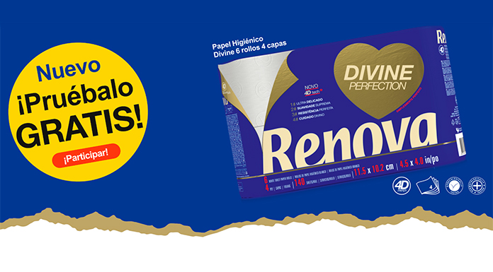 Prueba gratis Renova Divine 6 rollos