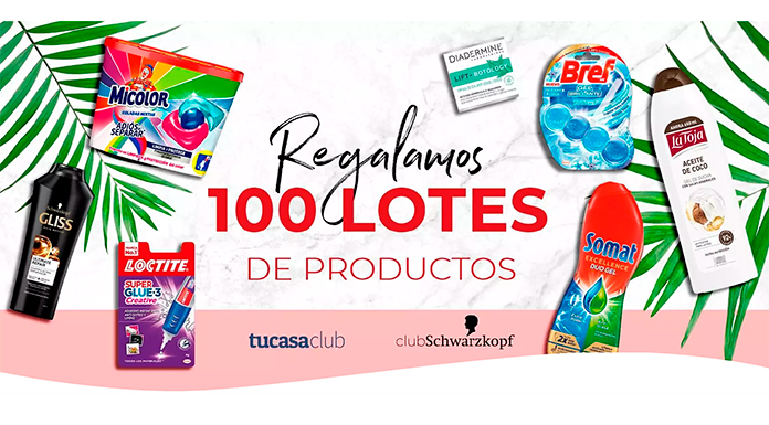 Regalan 100 lotes de productos Henkel