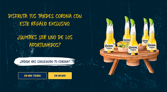 Sorteo de bandejas de bambú de Corona