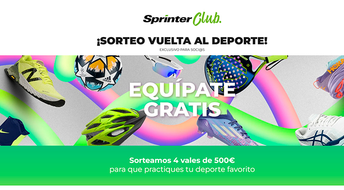 Sorteo Vuelta al deporte Sprinter Club