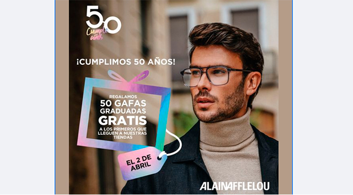 Alain Afflelou regala 50 gafas graduadas