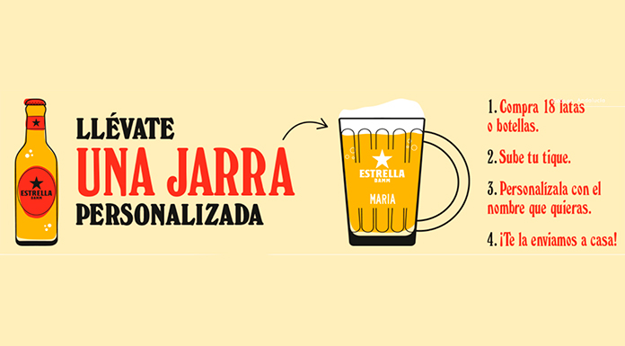 Llévate una jarra personalizada de Estrella Damm