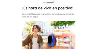 Sorteo de 10 packs de smartwatch y Safromotive en Club Familias Sorteo de 10 packs de smartwatch y Safromotive en Club Familias
