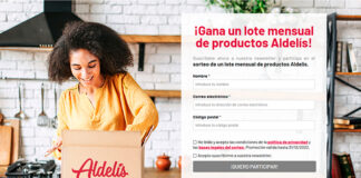 Gana un lote mensual de productos Aldelís