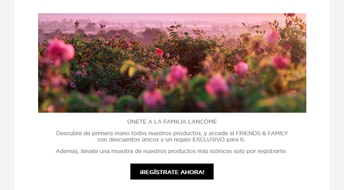 Muestras gratis de los productos más icónicos Lancome