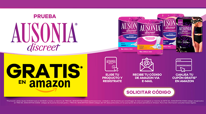 Prueba Ausonia Discreet gratis en Amazon