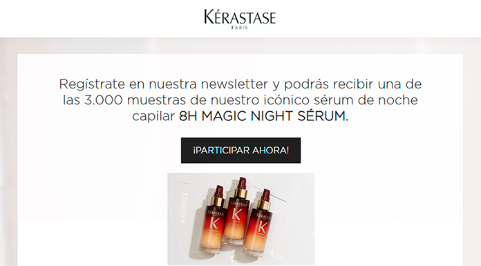 3.000 muestras gratis del icónico sérum de noche capilar 8h Magic Night Sérum