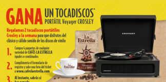 Cafés La Estrella regala 2 tocadiscos portátiles Crosley a la semana La Estrella regala 2 tocadiscos portátiles Crosley a la semana