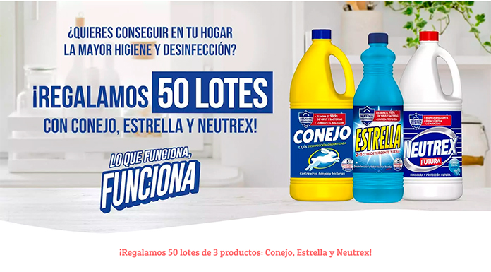 Regalan 50 lotes de 3 productos: Conejo, Estrella y Neutrex