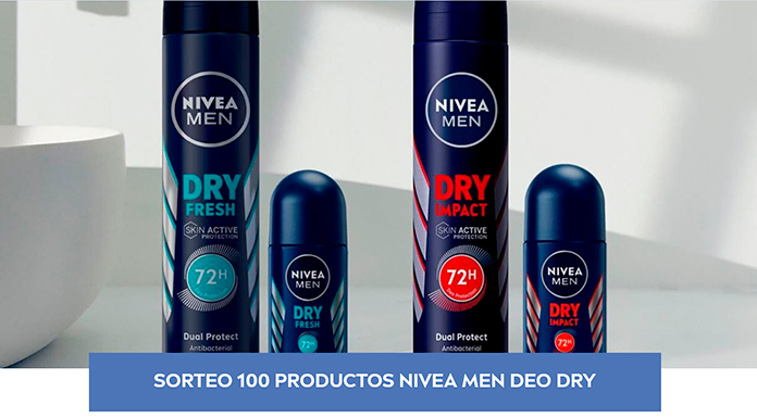 Sorteo de 100 productos Nivea Men Deo Dry