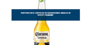 Sorteo de 50 suscripciones anuales de Spotify Premium con Corona Sorteo de 50 suscripciones anuales de Spotify Premium con Corona