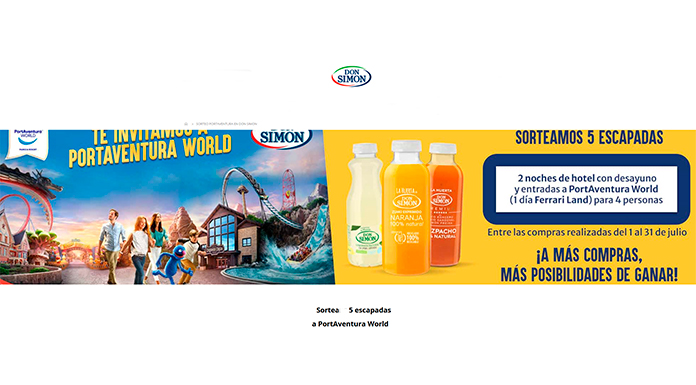 Sorteo de 5 escapadas a PortAventura World de Don Simon