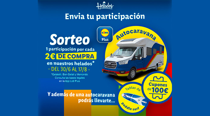 Sorteo de una autocaravana con Lidl Plus