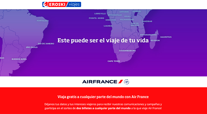 Sorteo de un viaje con Air France y Eroski