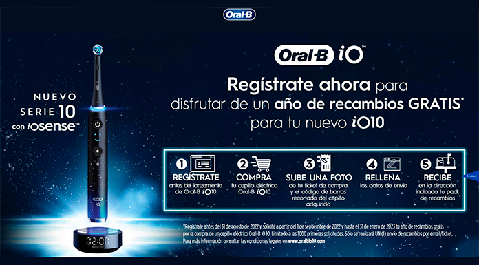 Un año de recambios gratis para Oral B iO10