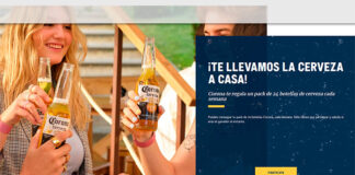 Botellas de cerveza Corona a casa
