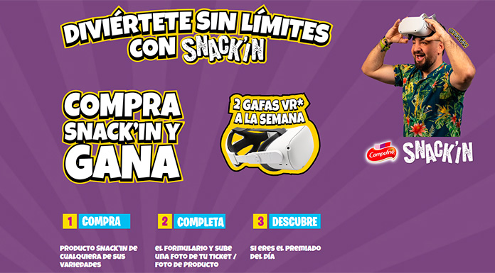 Consigue regalos con Snack'in