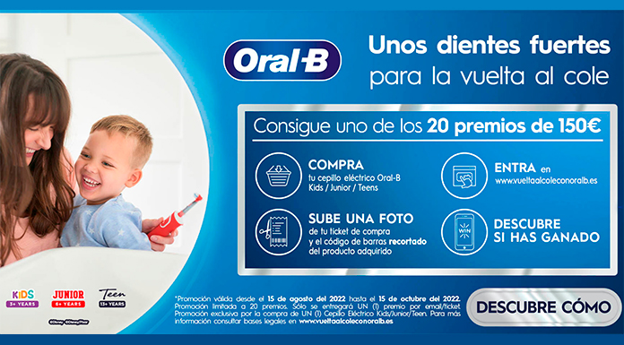 Consigue un premio de 150 euros con Oral B