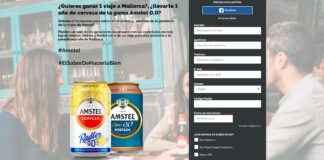 Gana 1 viaje a Mallorca o 1 año de cerveza de Amstel 0,0