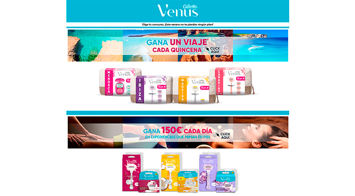 Gana viajes y experiencias con Venus