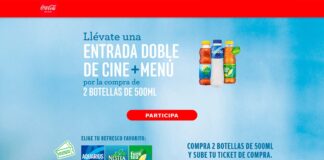 Llévate entradas de cine gratis con Coca Cola Llévate un entrada de cine gratis con Coca Cola