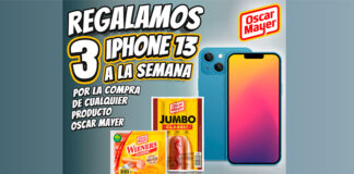 Oscar Mayer regala 3 iPhone 13 a la semana Oscar Mayer regala 3 iPhone 13 a la semana