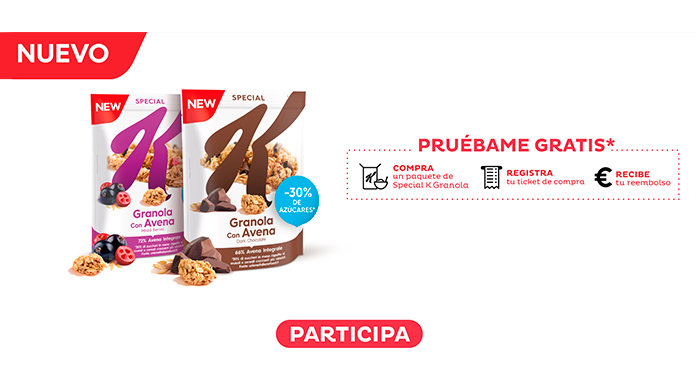 Prueba gratis Special K Granola