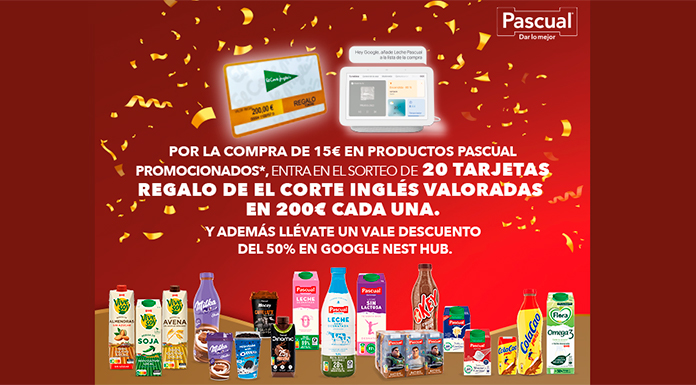 Sorteo de 20 tarjetas regalo de Pascual