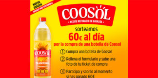 Sorteo de 60 euros al día de Coosol Sorteo de 60 euros al día de Coosol