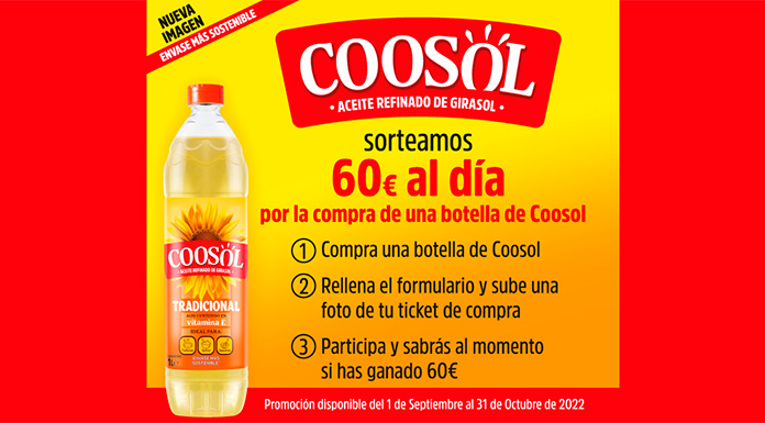 Sorteo de 60 euros al día de Coosol