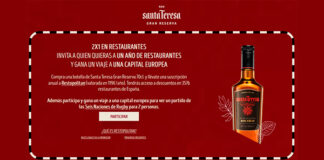 2×1 en restaurantes con Ron Santa Teresa 2x1 en restaurantes con Ron Santa Teresa