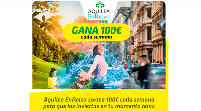 Aquilea EnRelax sortea 100 euros cada semana y descuentos