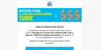Gana la Tarjeta llena-carros de Aldi Gana la Tarjeta llena-carros de Aldi